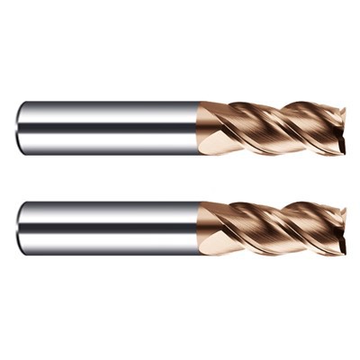 3 Fløjte Standard Længde Carbide Fræsning Fræsere Med Helix 45 Grader
