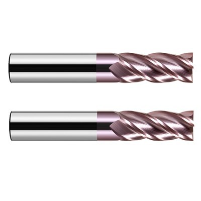 4 fløjte Standard Carbide Square ende Møller med AlTiN eller TiAlN belægning